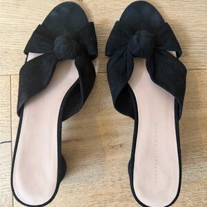 Loeffler Randall Black Knotted Mules